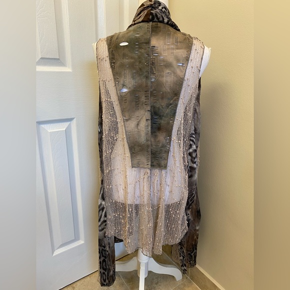 Alberto Makali Open Long Asymmetrical Vest NWT - Picture 8 of 16